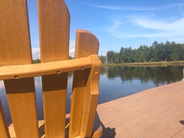 One of the many relaxing spots at The Lodge at Woodloch
