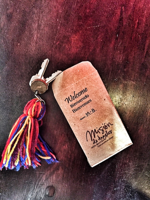 Festively adorned real keys—not disposable swipe cards—brighten a travelers visit from the very first moment