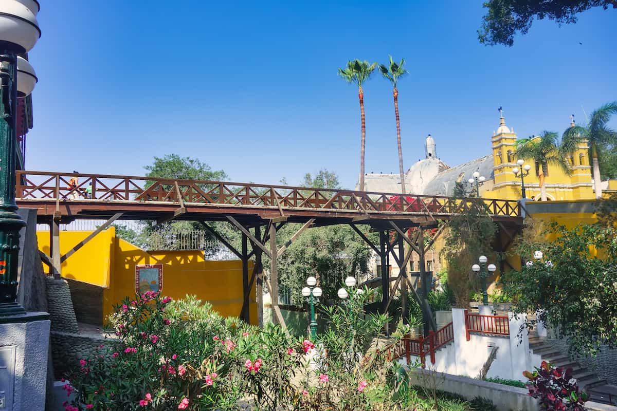 Bridge of sighs of Barranco, Lima (Adobe)