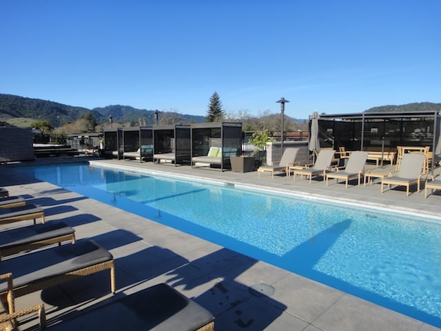 Green Luxury: Rooftop Pool at Bardessono, Yountville, California