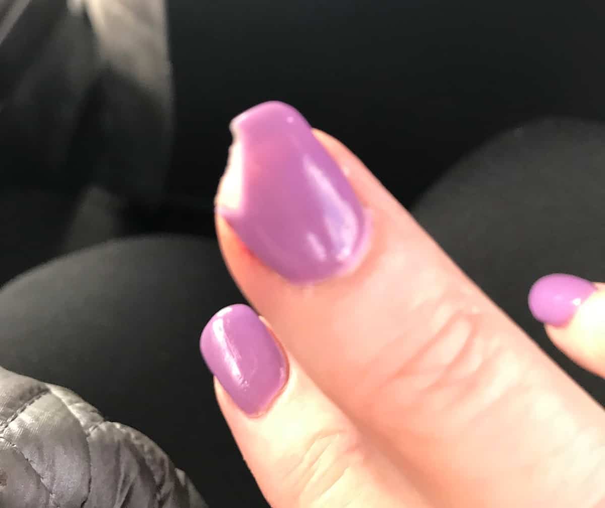 A chipped nail is one of the common casualties of packing.