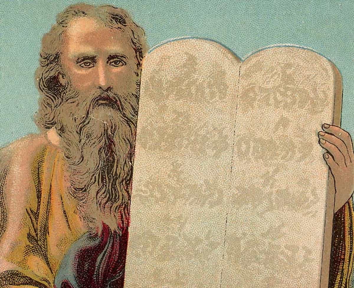 Ten Commandment Tablets (Credit Wikimedia Commons)