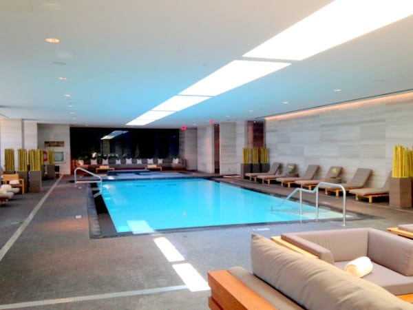 The indoor pool