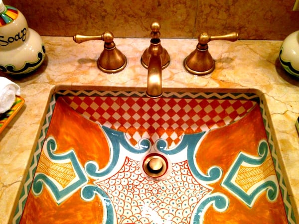 Hand-painted sinks