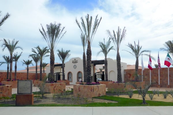 Entrance to the resort