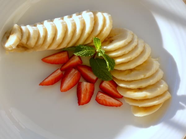 Breakfast banana from room service