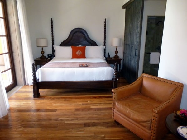 Sleeping area of our room