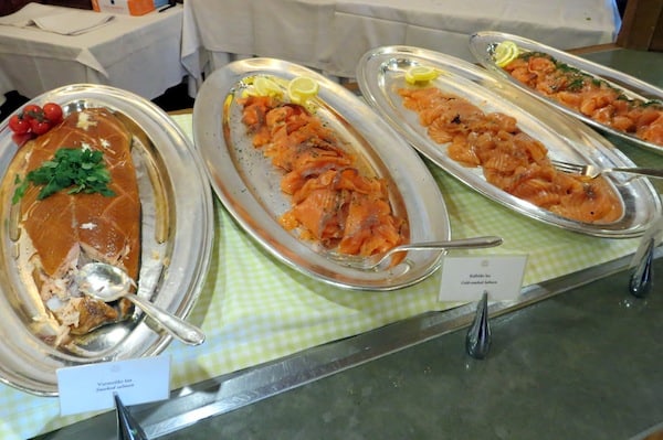 Platters of Smoked Salmon and Gravlax (Credit: Jerome Levine)