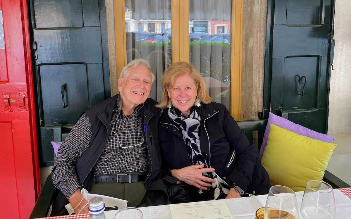 Irene and Jerry at Villa Abbazia in Follina, Italy (courtesy: J. Levine)