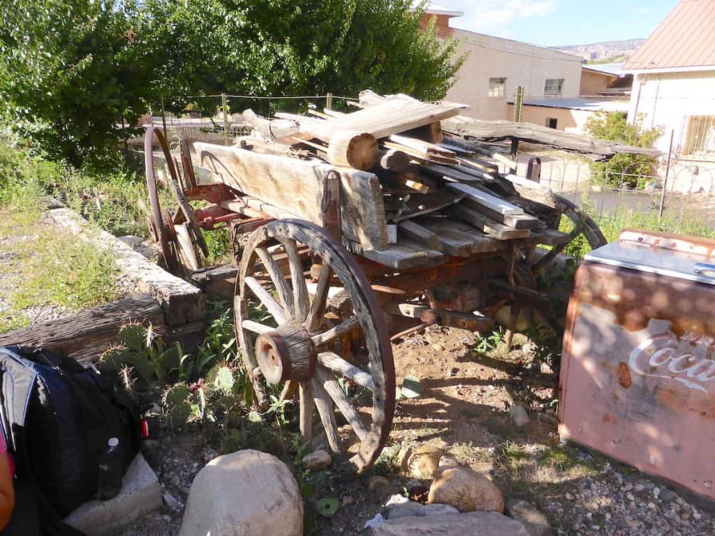 An old wooden wagon