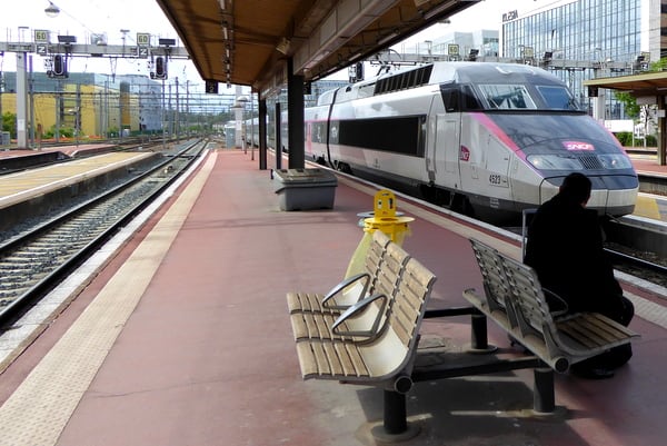 High-speed TGV train between Paris and Lyon