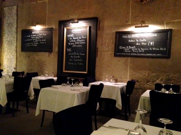 Dining room at Archange