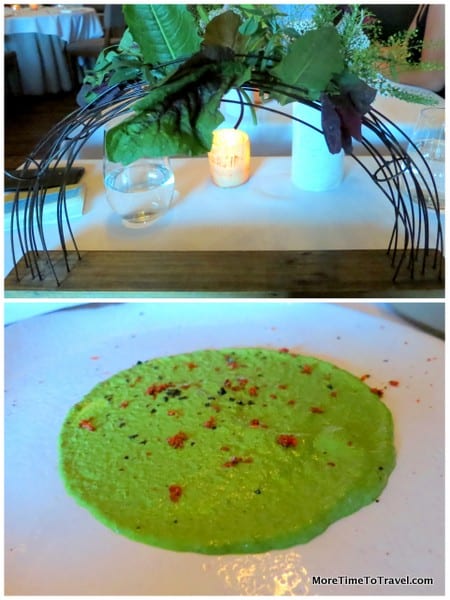Baby greens and dressing