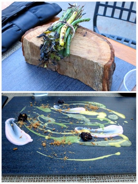 Grilled vegetables with dip