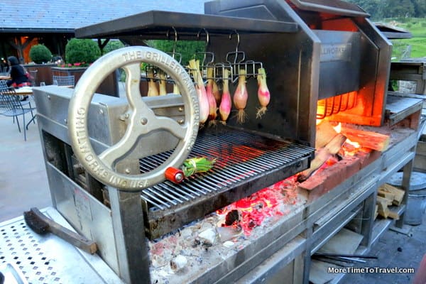 The outside grill on the patio