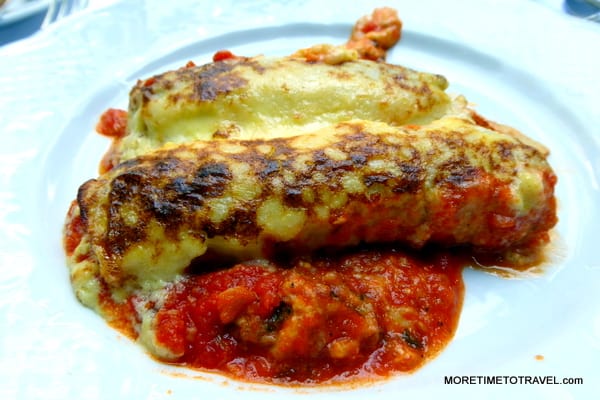 Vegetable crespelle at Barbetta