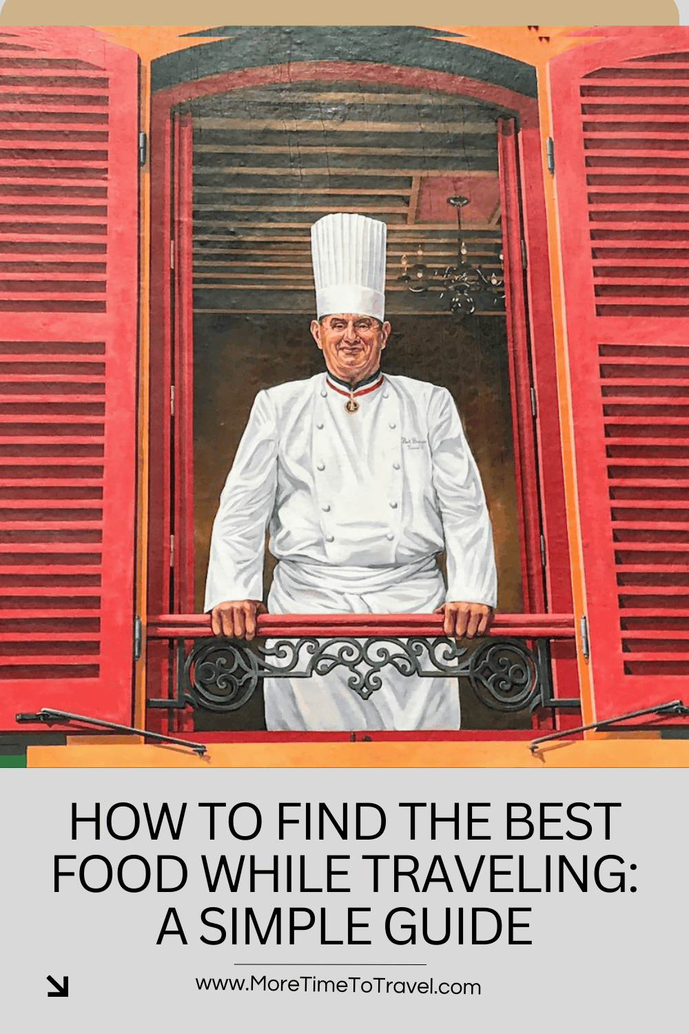 Pin with Paul Bocuse mural