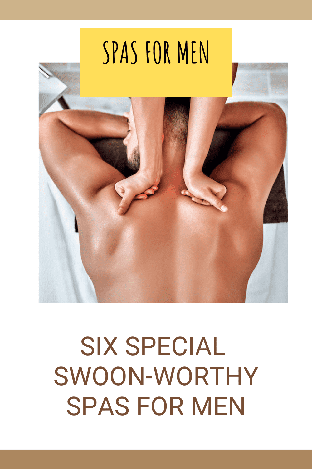 Spas for Men Pin