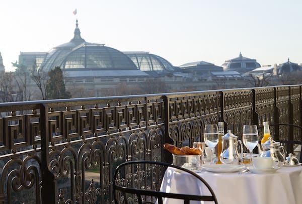 Breakfast with a view at La Reserve Paris