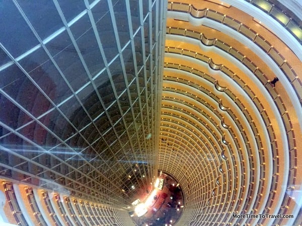 Dramatic center atrium from the top