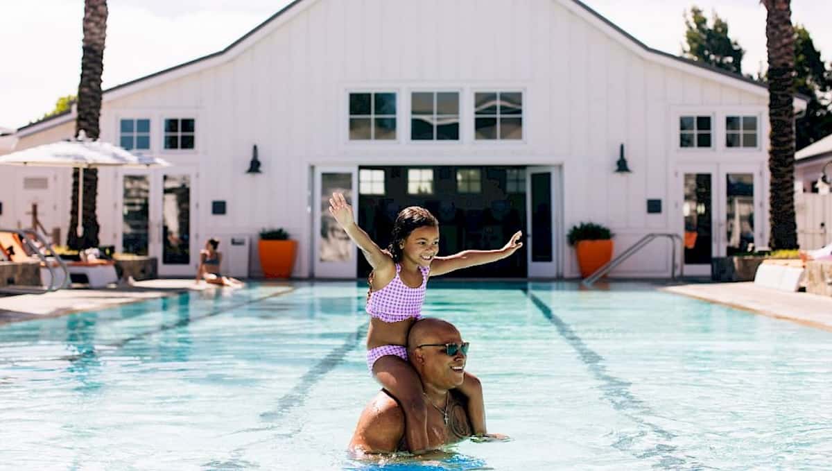 Kid-friendly pool on the grounds of the Carneros Inn (Photo credit: Carneros Inn)