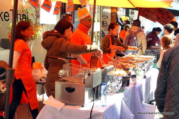 Food vendors line all the streets