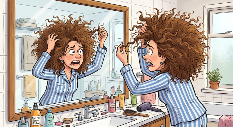 Frizzy hair is hard to tame (credit: Gemini)