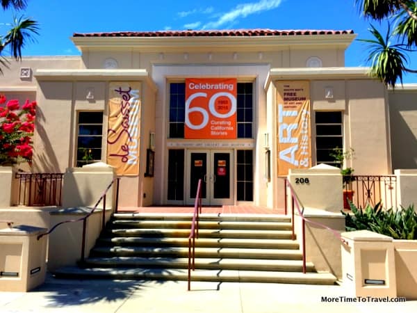 Entrance to the mission-style de Saisset Art Museum