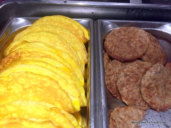 Eggs and sausages