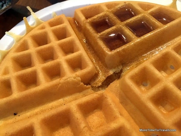 Fresh, fluffy waffles
