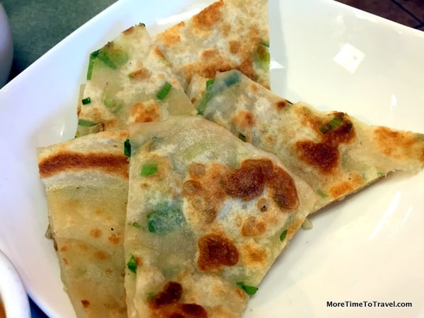 Crispy scallion pancakes