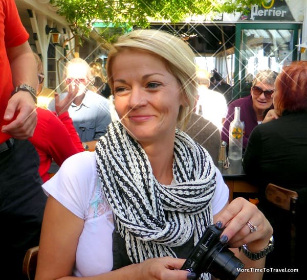 Pack for a River Cruise: "Scarfed" Shoshanna Golden, one of the passengers on our last river cruise