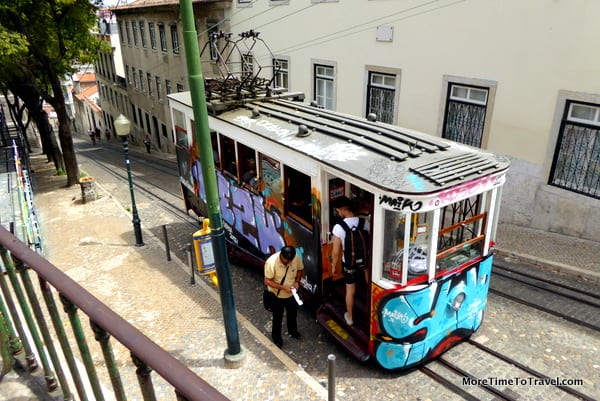 One of the tourist trams in Lisbon