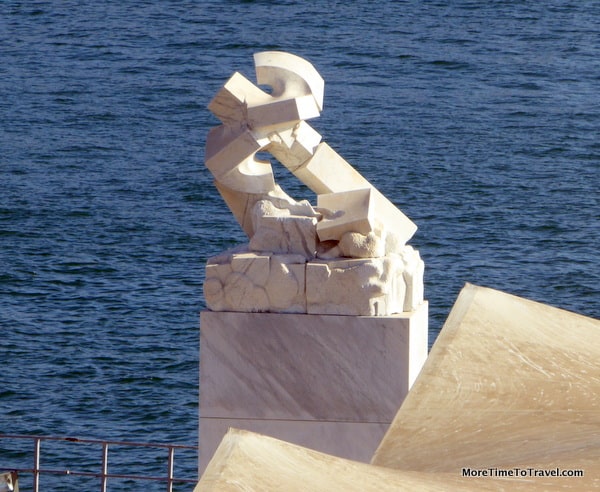 Sculpture at maritime station in Genoa
