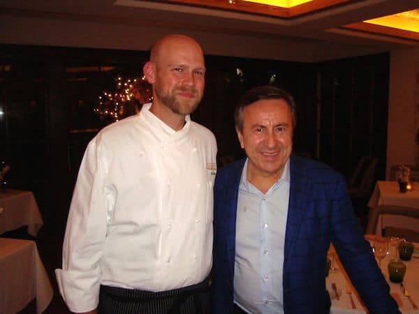 Meeting Chefs Mace and Boulud (Credit: John and Sandra Nowlan)