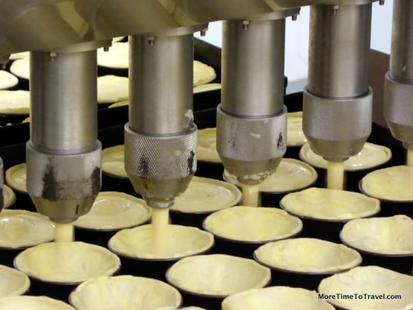 Close-up of filling machine