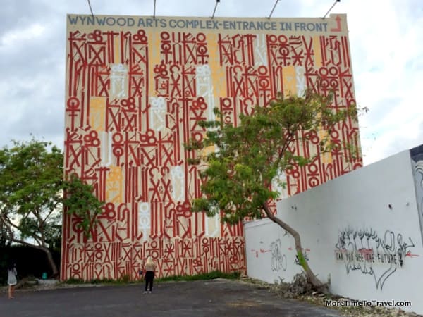 Graffiti art on a building near the Wynwood Walls