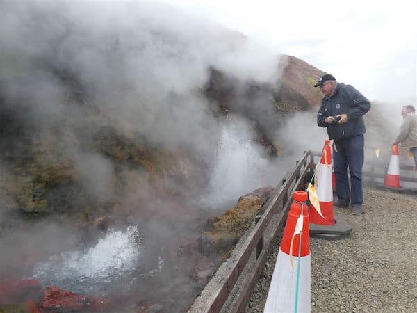 Boiling hot spring