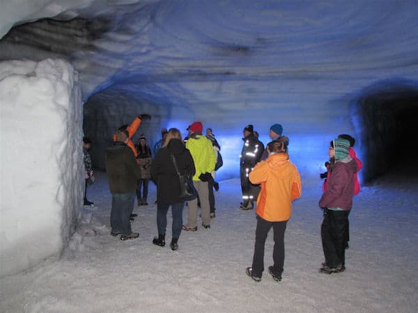 Inside the glacier