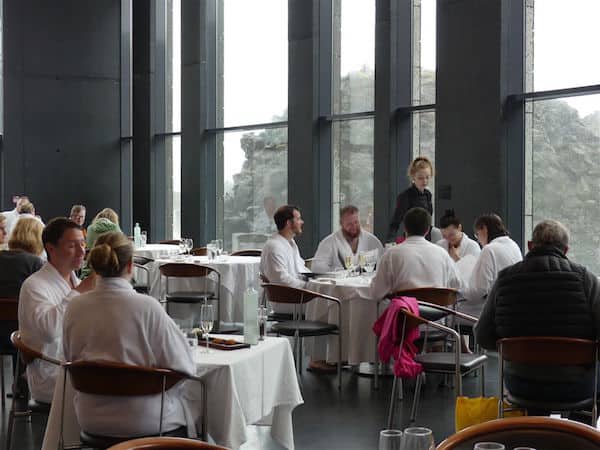Lava: Bathrobe dining