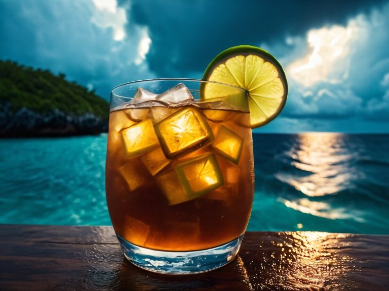 Dark 'N Stormy Cocktail