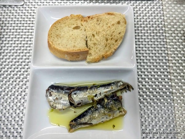 Bread and sardines