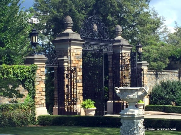 One of the beautiful ironwork gates at Kykuit