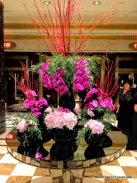 Lobby floral arrangement