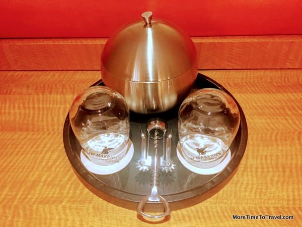 Art deco-style ice bucket