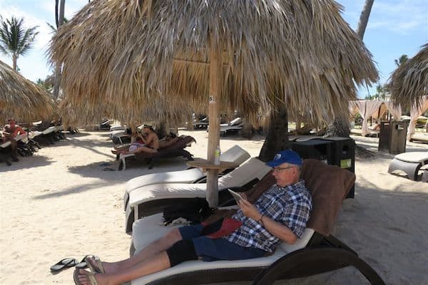 three-generation vacation at Royalton Free Wi-Fi on the beach at the Royalton