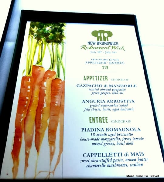 Restaurant Week Menu at Due Mari