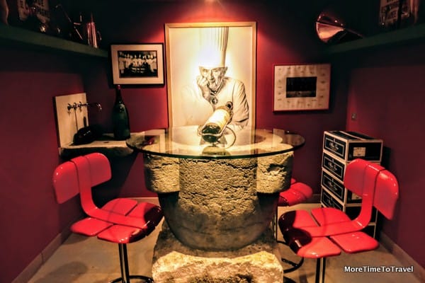 Wine room in the basement of Paul Bocuse Restaurant