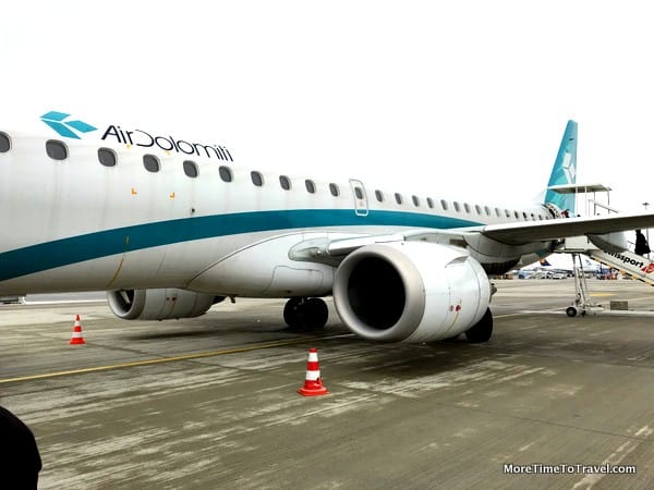Air Dolomiti Embraer 195 at Munich Airport