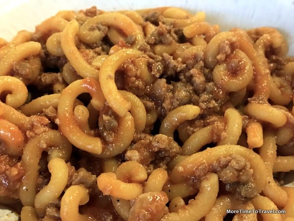 Gramingna con salsiccia at Giampi e Ciccio, Bologna